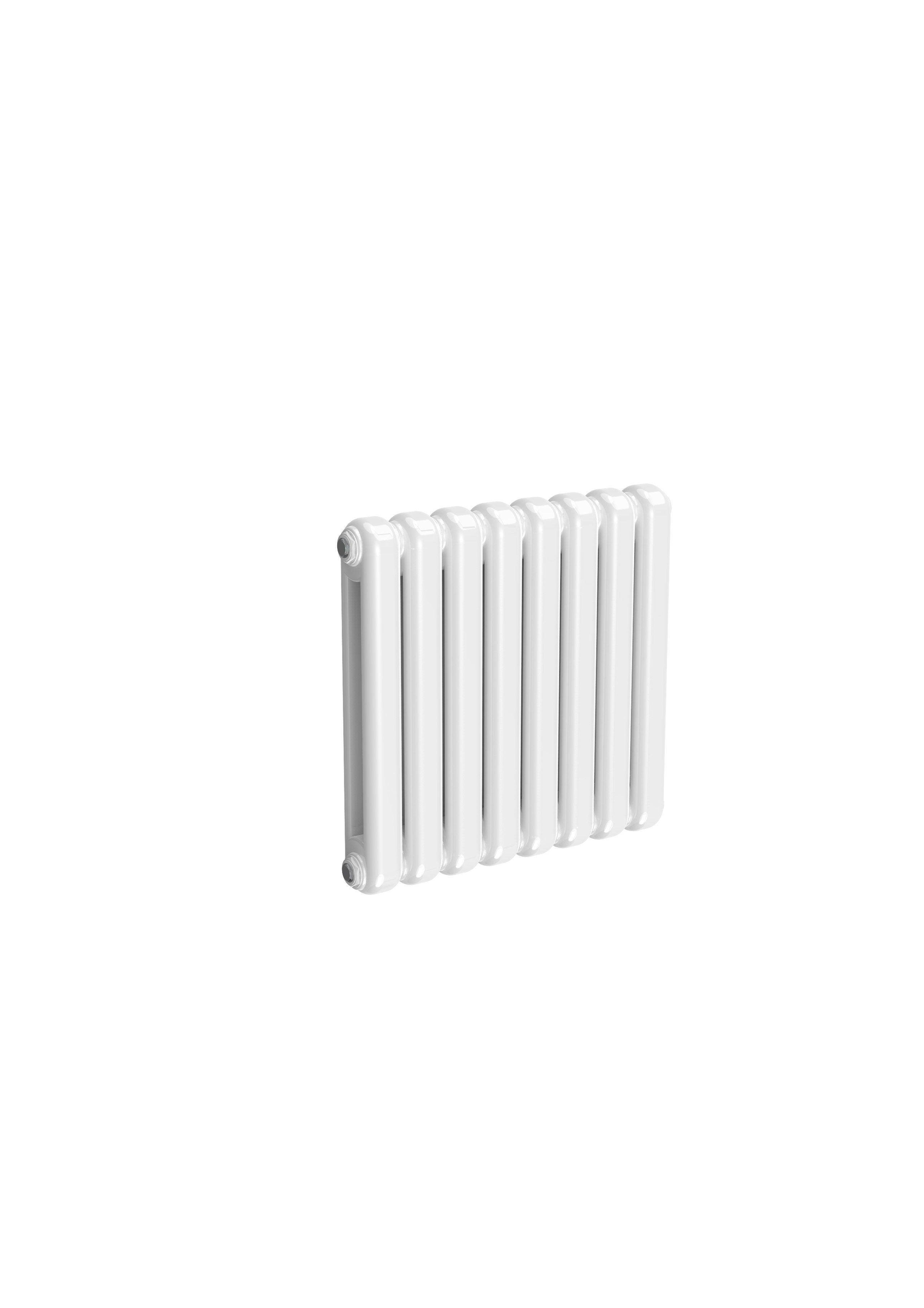 Reina Coneva Column Horizontal Radiator, White, 550mm x 580mm - Double Panel Price Comparisons | Compare The Build