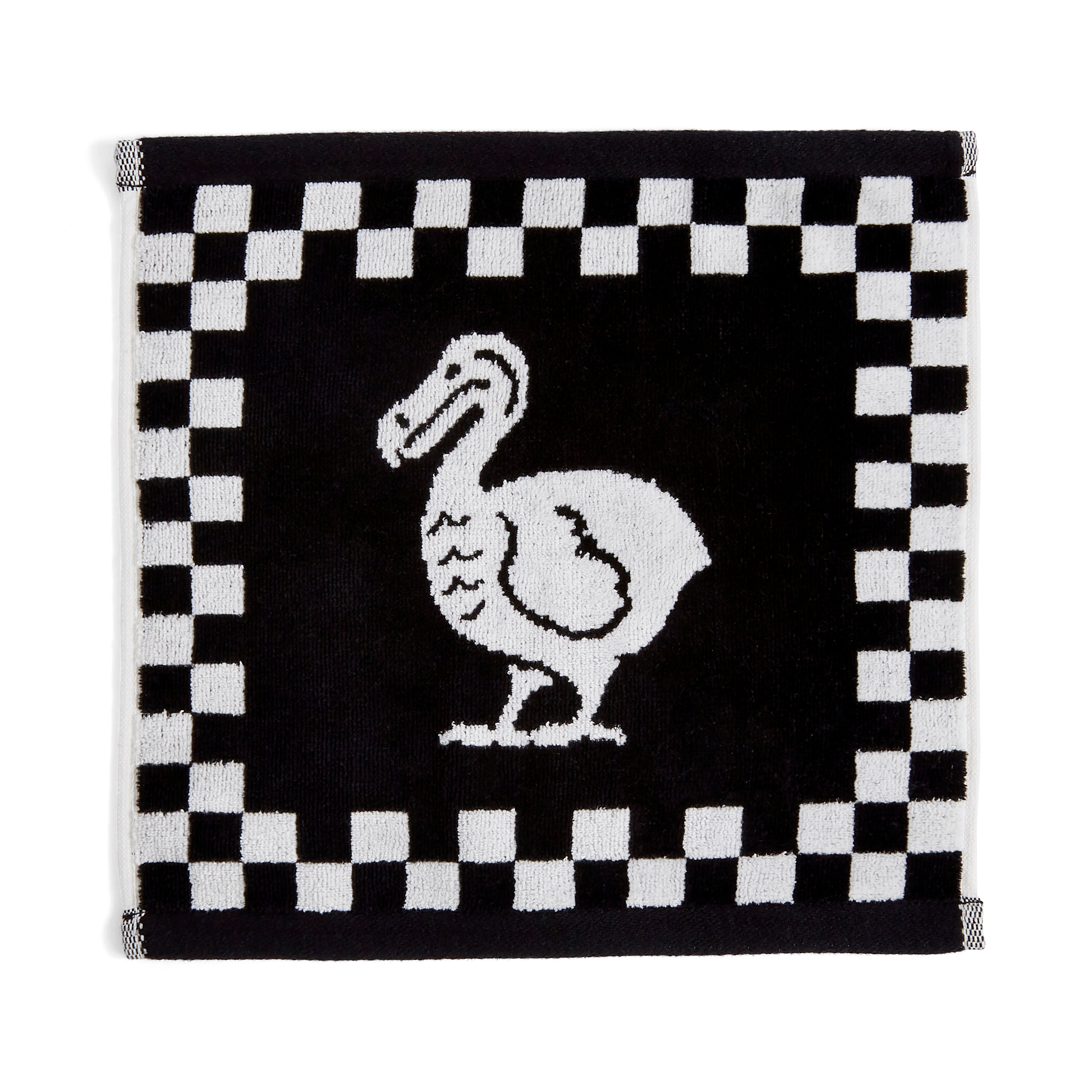 Dodo Checkerboard Cotton Face Cloth Black and white Price Comparisons | Compare The Build