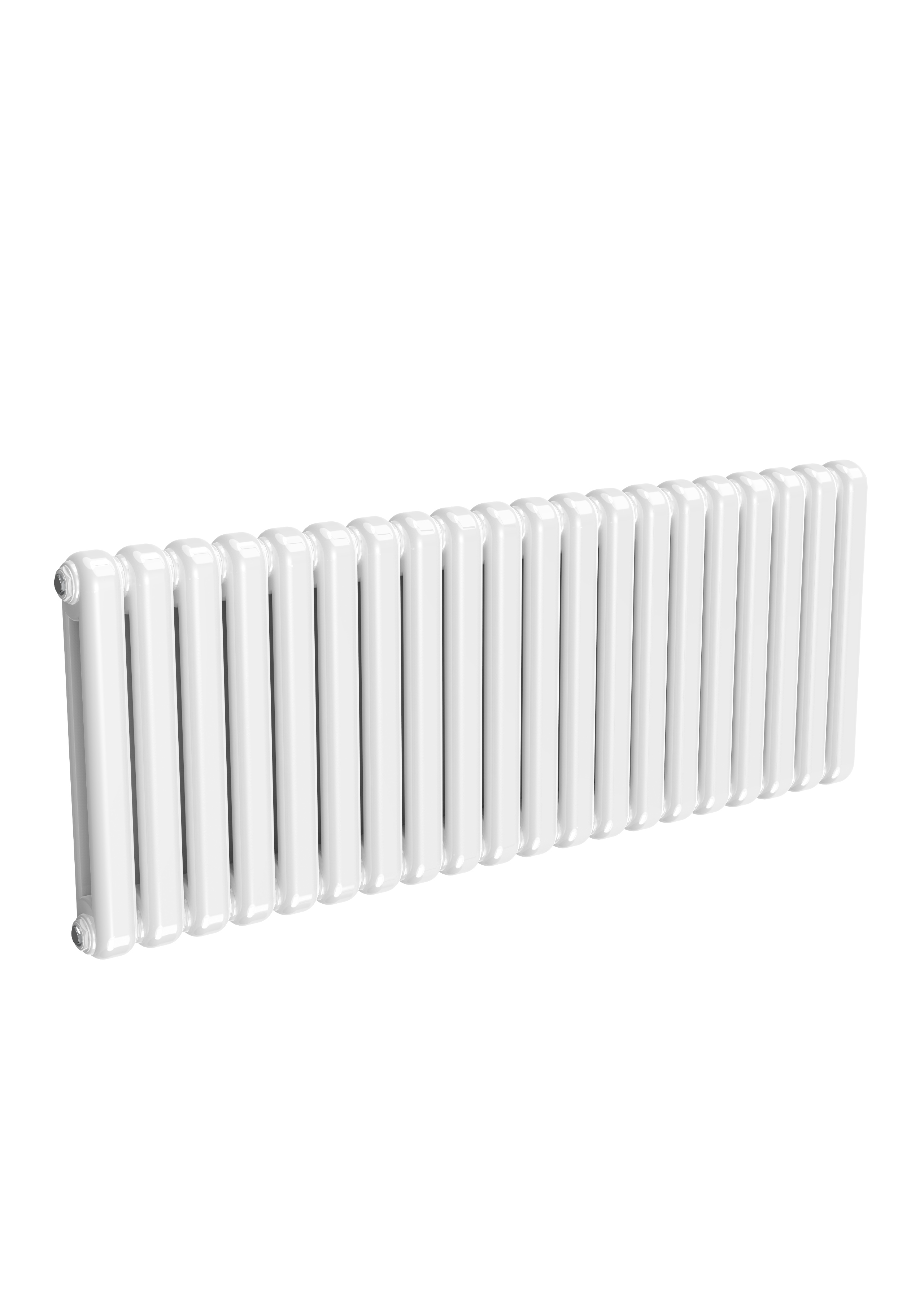 Reina Coneva Column Horizontal Radiator, White, 550mm x 1420mm - Double Panel Price Comparisons | Compare The Build