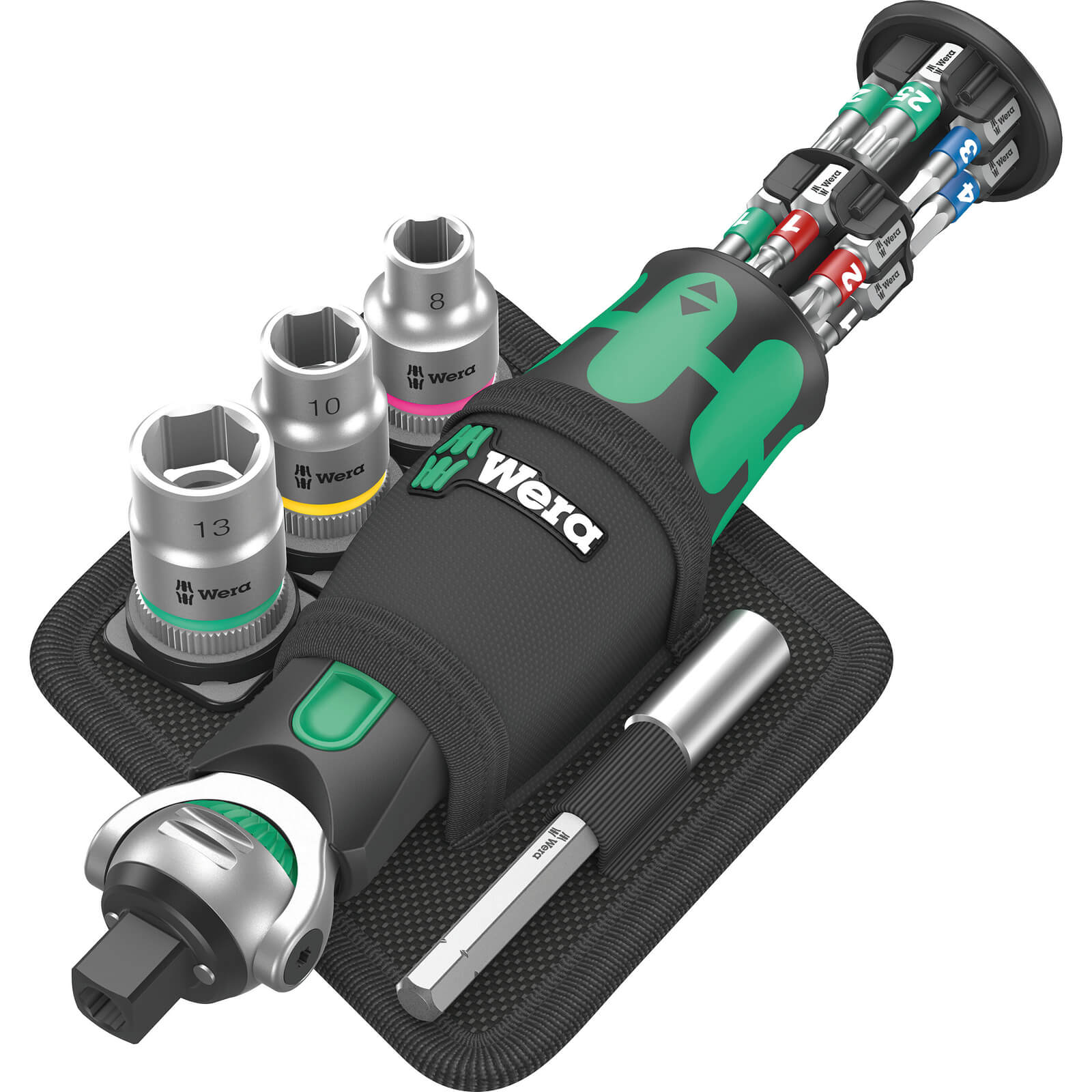 Wera 8009 Zyklop Pocket Set 2 Combination Ratchet, Socket and Bit Set Combination Price Comparisons | Compare The Build