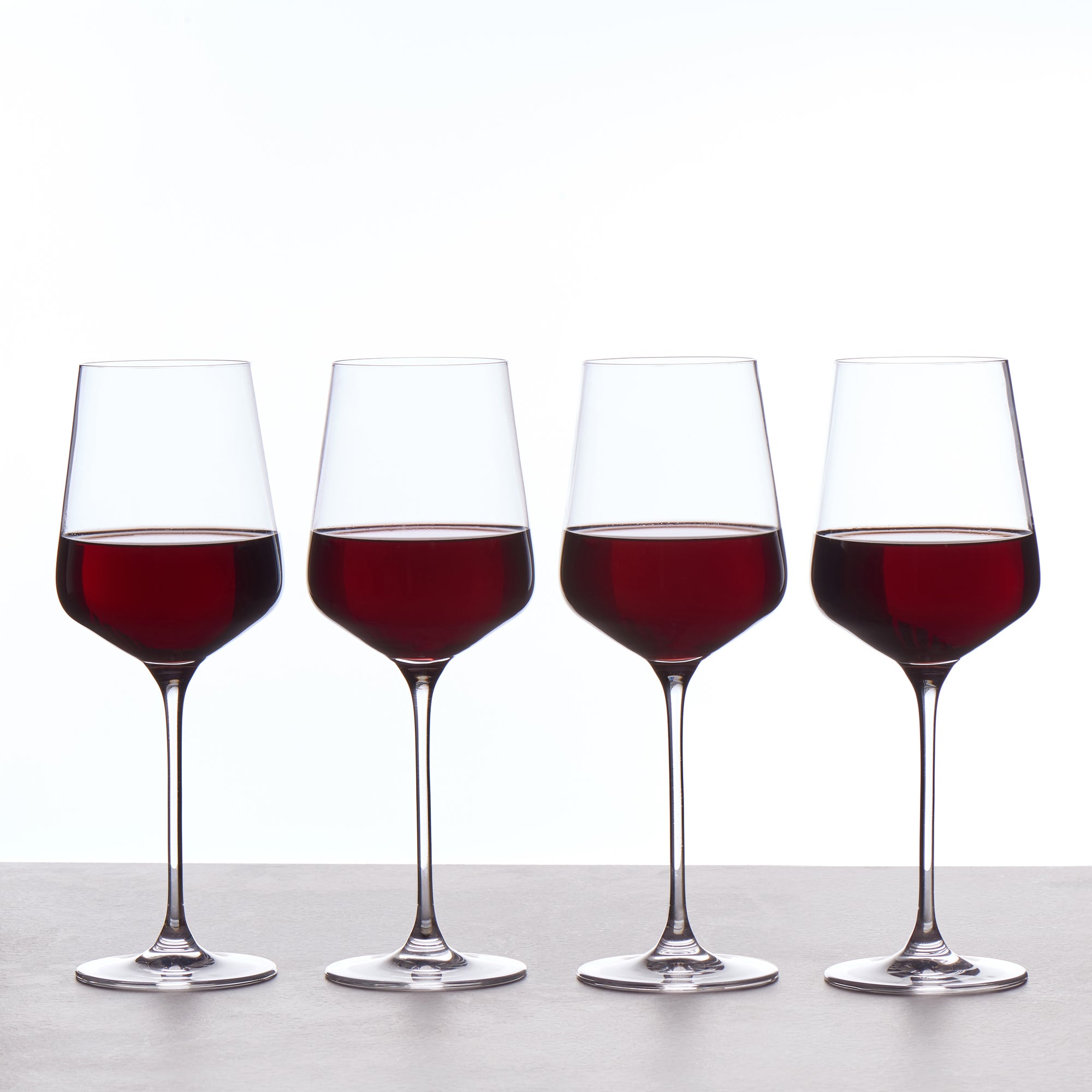 Set of 4 Connoisseur Crystal Glass Large Red Wine Glasses Clear Price Comparisons | Compare The Build