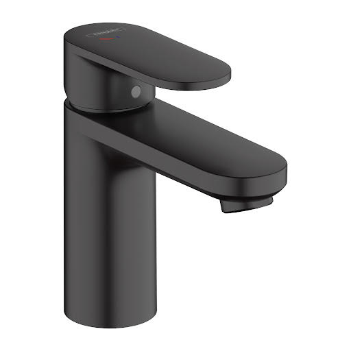 hansgrohe Vernis Blend Basin Mixer Tap 100 CoolStart Matt Black - 71585670 | Compare The Build