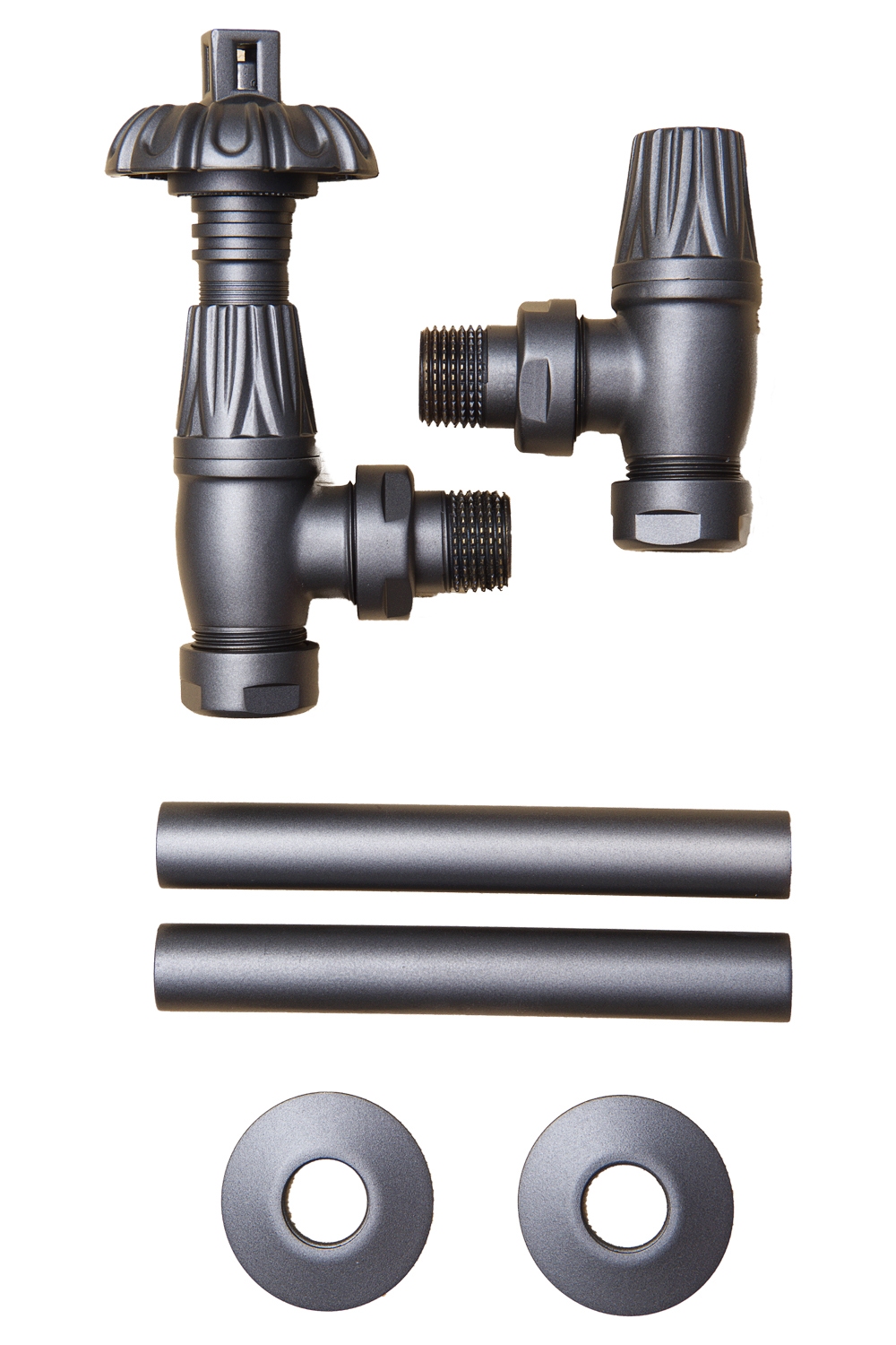 Paladin Thermostatic Valves, Canterbury, Old Pewter Angled | Compare The Build