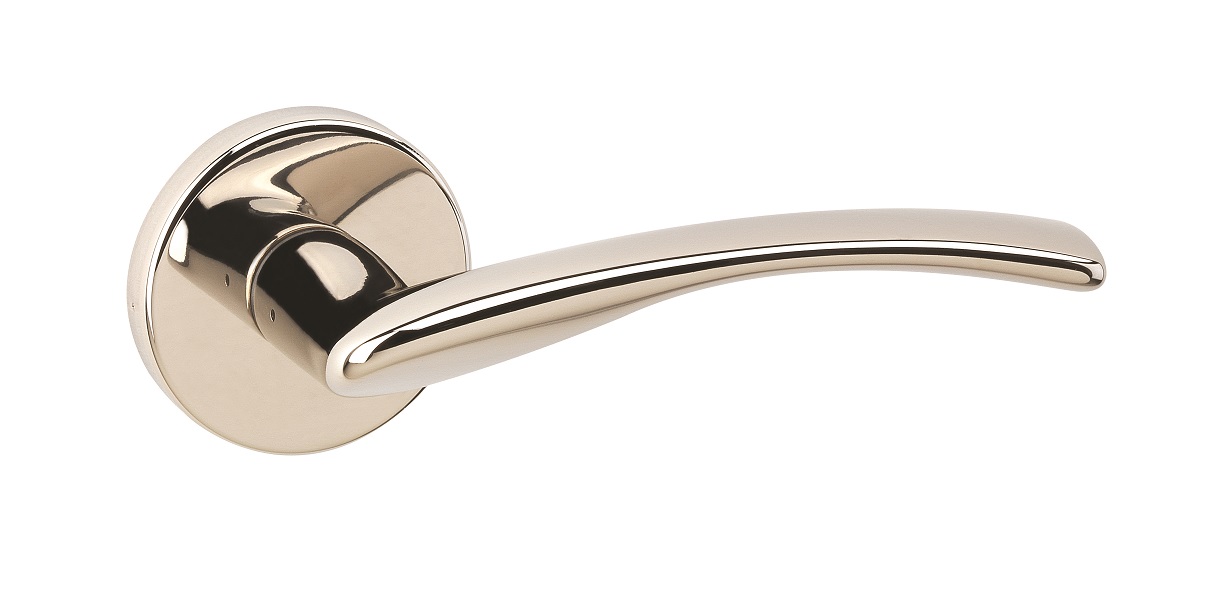 Urfic Easy Click Delta 1720 Polished Nickel Lever On Rose Door Handle Set. No Tools Or Fixings Required. 52mm Rose Diameter Price Comparisons | Compare The Build