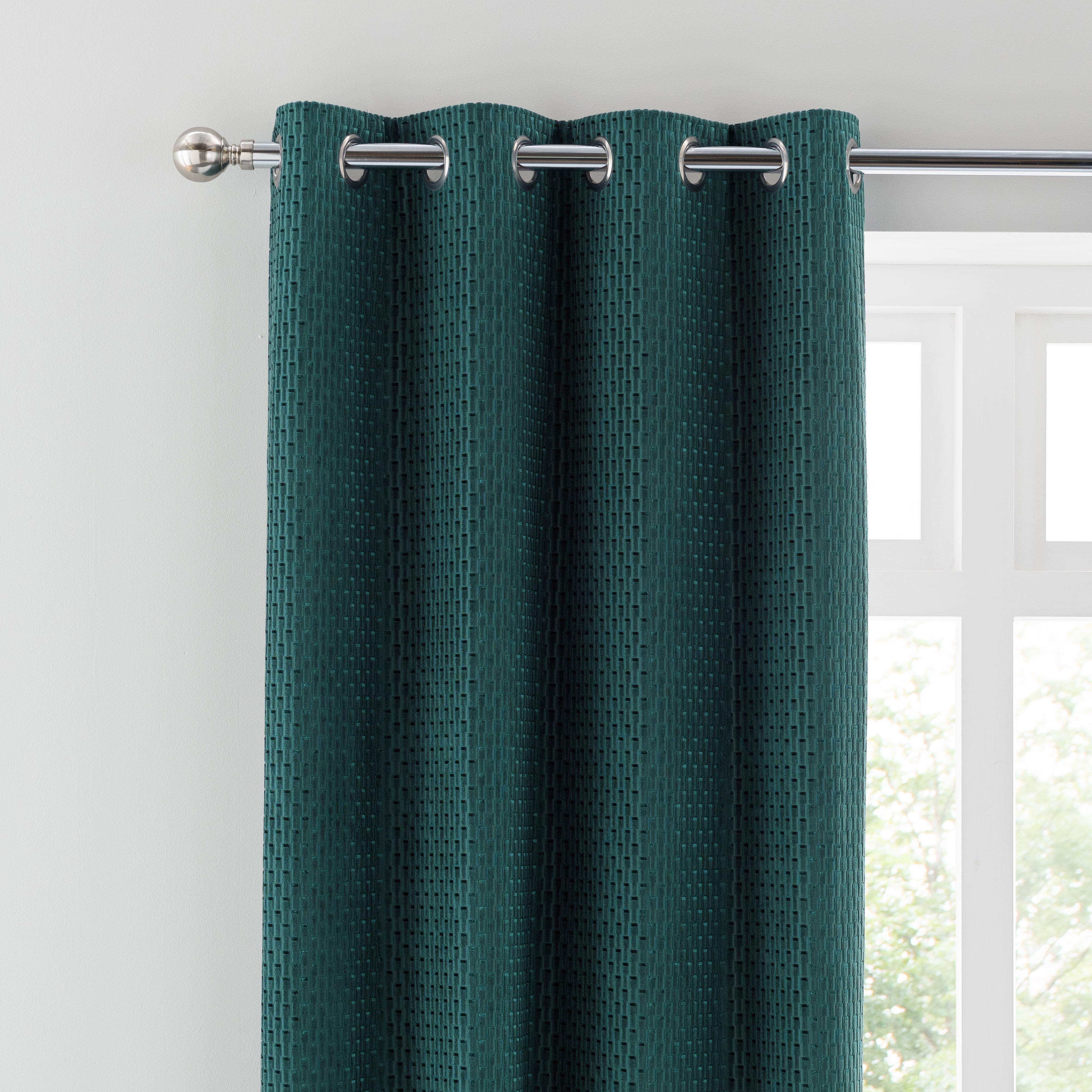 Melrose Eyelet Curtains Emerald Green Price Comparisons | Compare The Build