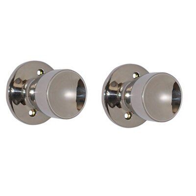 Chrome Effect Stainless Steel Round Internal Door Knob, Set Price Comparisons | Compare The Build