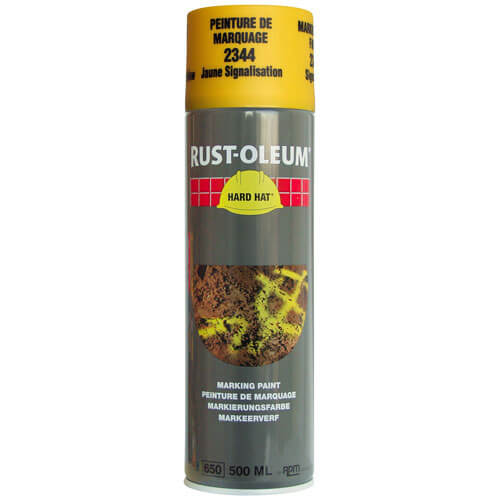 Rust Oleum Hard Hat Spot Marking Spray Paint Yellow 500ml Price Comparisons | Compare The Build