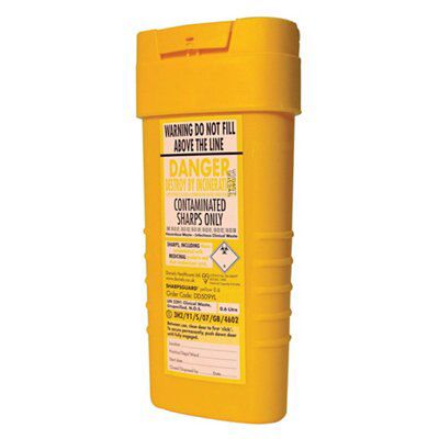 Wallace Cameron Yellow Sharps Bin, 0.65L Price Comparisons | Compare The Build