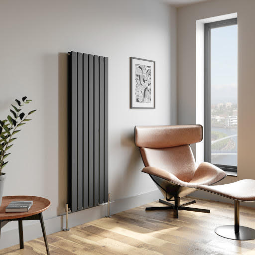 DuraTherm Vertical Double Flat Panel Designer Radiator - 1600 x 532mm Anthracite Price Comparisons | Compare The Build