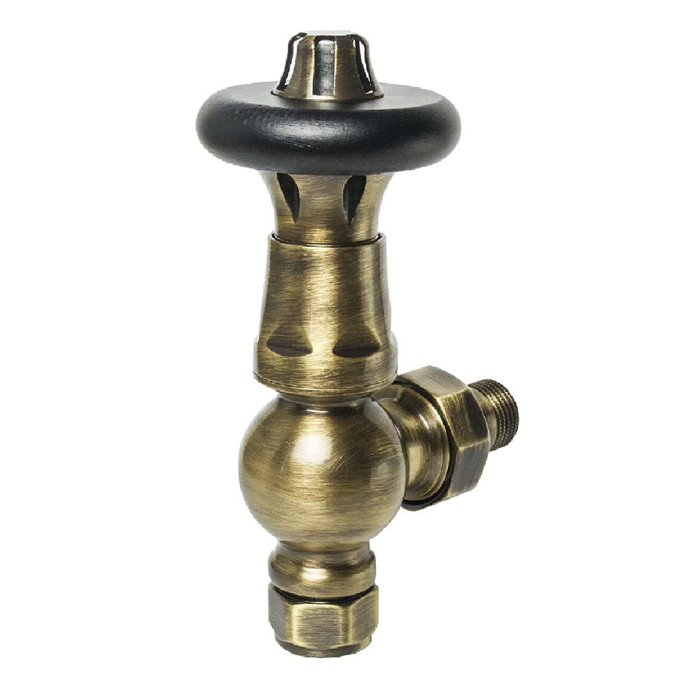 Nordic Thermostatic Valves, Traditional XL, Brass/Walnut Angled Price Comparisons | Compare The Build