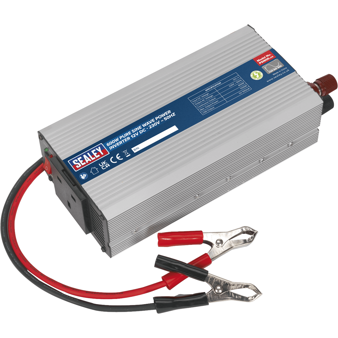 Sealey 12v to 240v Pure Sine Wave Power Inverter 600 Watts Price Comparisons | Compare The Build