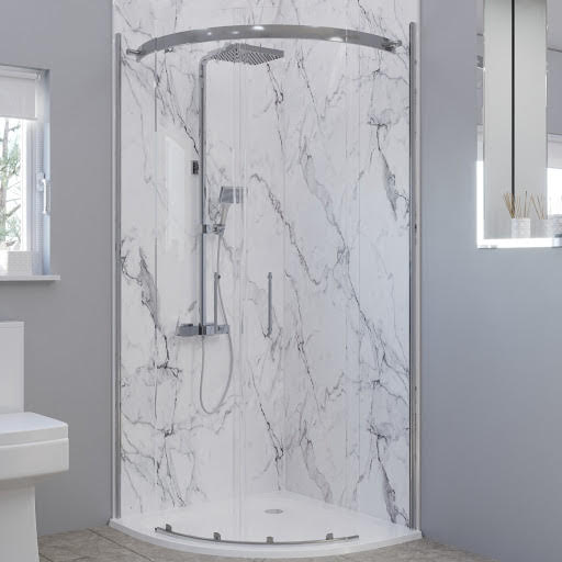 Multipanel Linda Barker Calacatta Marble 900mm & 900mm Sides - Solution for Corner Installations (2 walls) Price Comparisons | Compare The Build