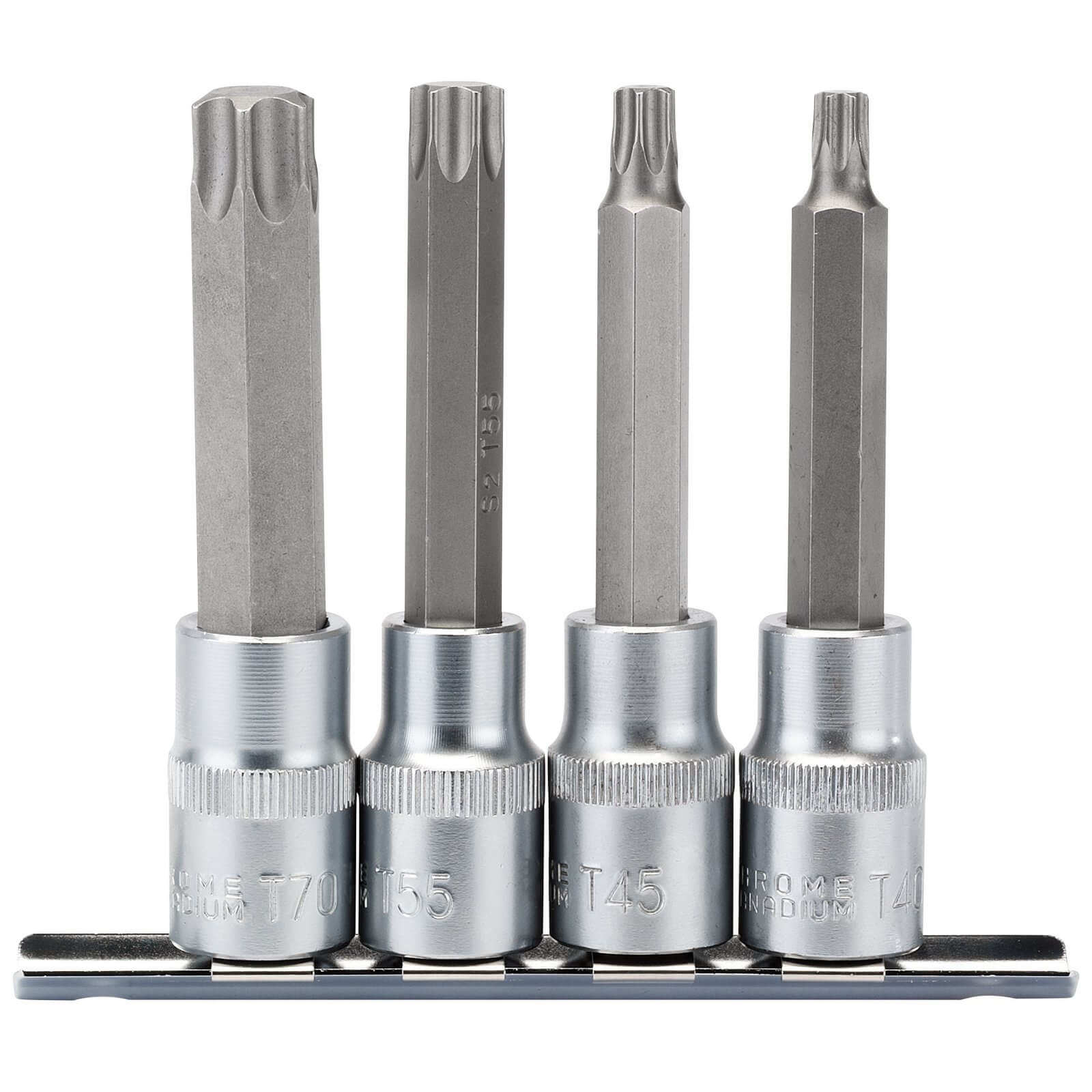 Draper 4 Piece 1/2" Drive Torx Socket Bit Set 1/2" 100mm Price Comparisons | Compare The Build