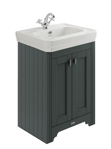 BC Designs Victrion Freestanding Traditional Vanity Unit & Basin 640mm 1TH - Dark Grey Price Comparisons | Compare The Build