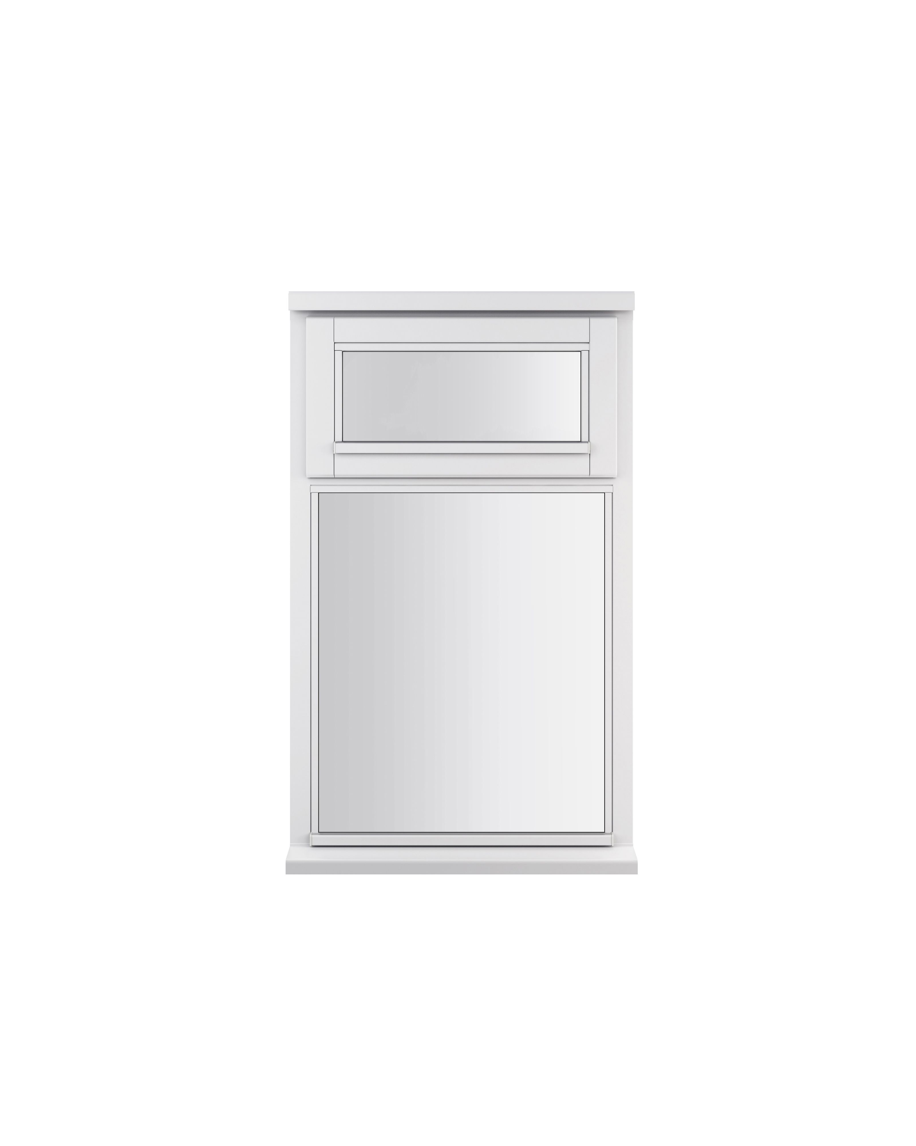 GoodHome Clear Double Glazed White Top Hung Window, (H)1045mm (W)625mm Price Comparisons | Compare The Build