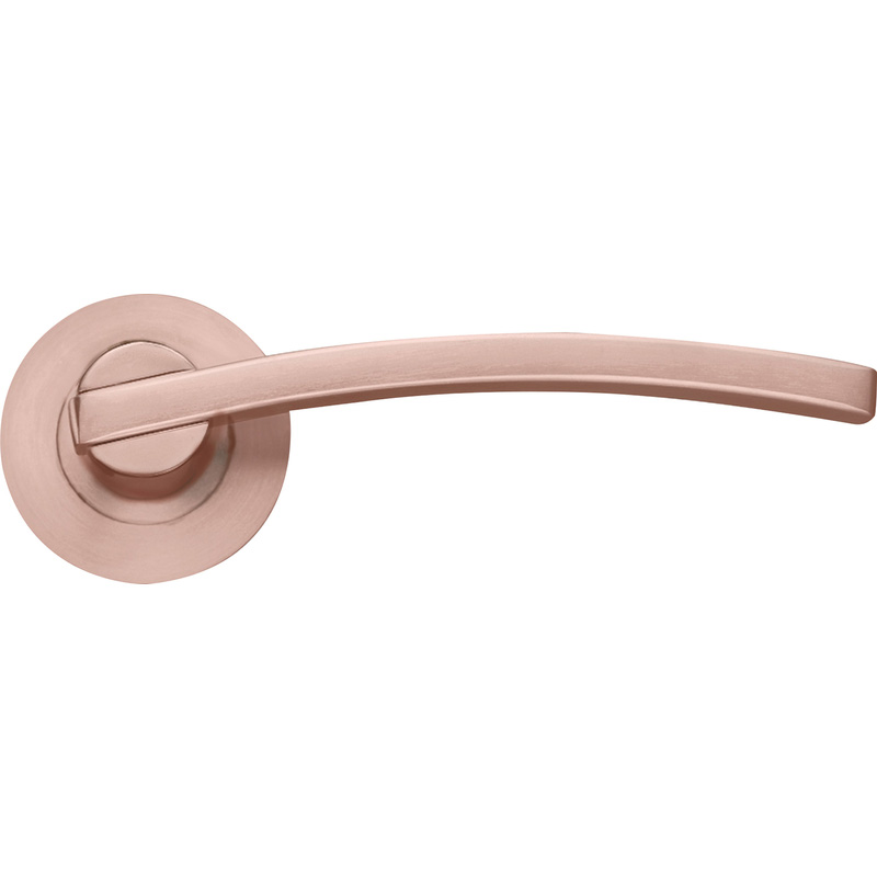 Stanza Adria Lever on Rose Door Handles Gold (Pair) in Tuscan Rose Price Comparisons | Compare The Build