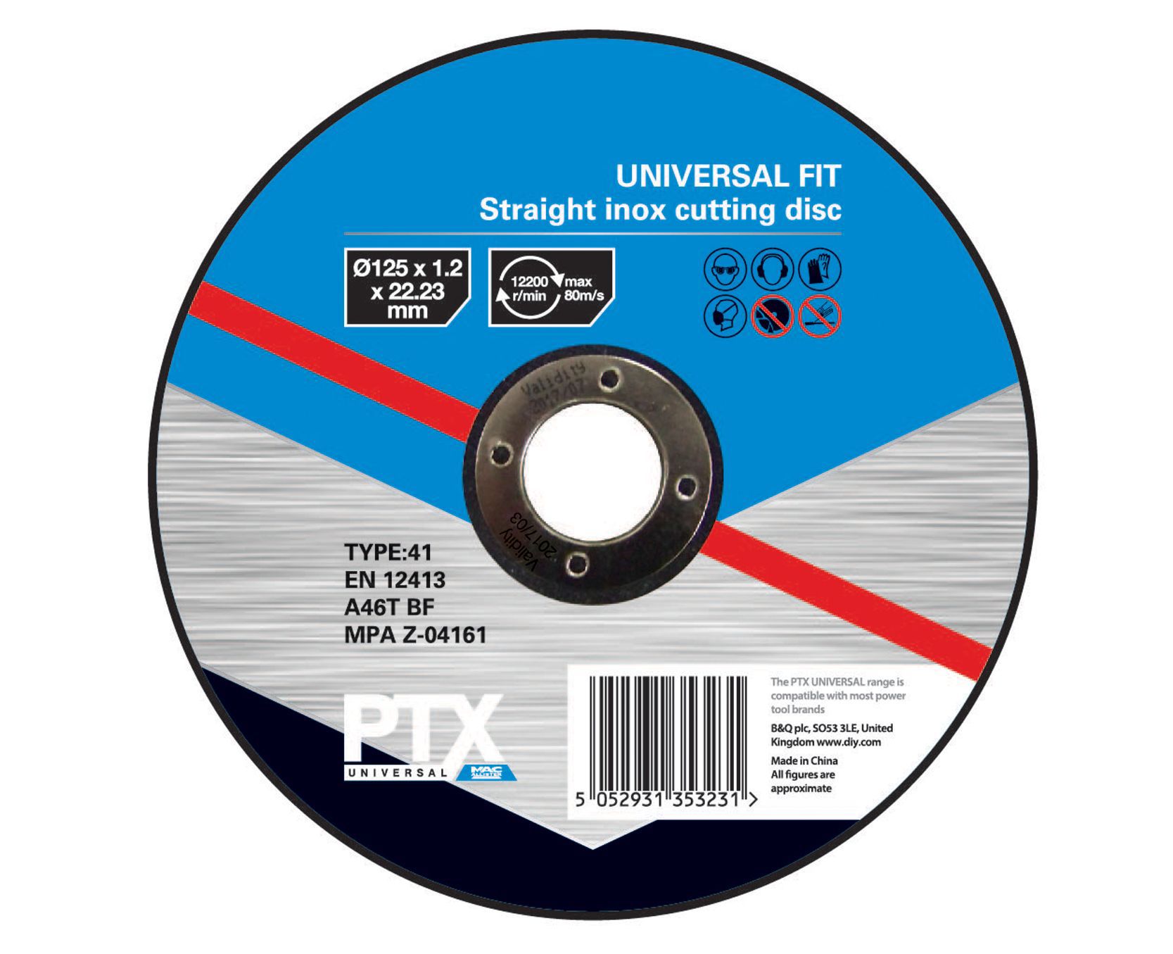 Ptx (Dia)125mm Straight Inox Cutting Disc Price Comparisons | Compare The Build