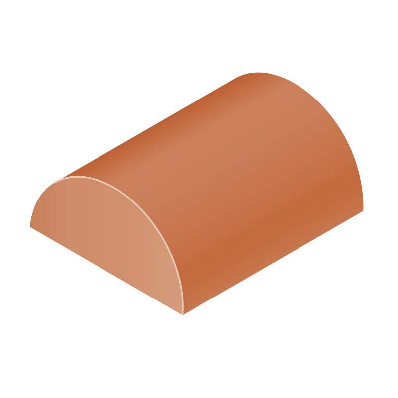 Sandtoft Half Round Clay Ridge with Gable Stop End 305mm - Antique Slate 2453779018 Price Comparisons | Compare The Build