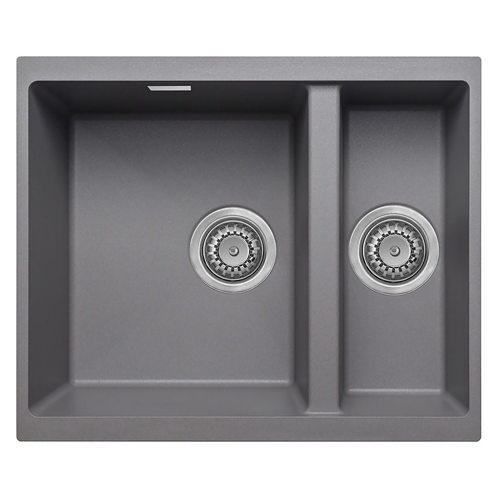 Carysil 1 Bowl Inset/Undermount Granite Kitchen Sink - Grey | Compare The Build