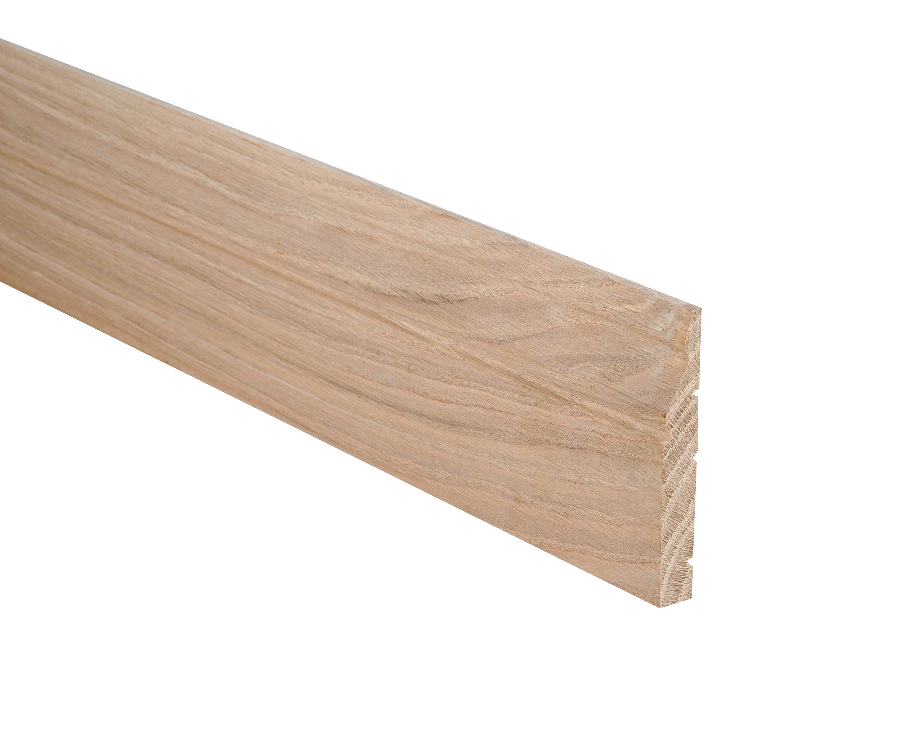 Oak Ogee Hardwood Skirting board (L)2.4m (W)120mm (T)18mm 11.37kg, Pack of 3 Price Comparisons | Compare The Build