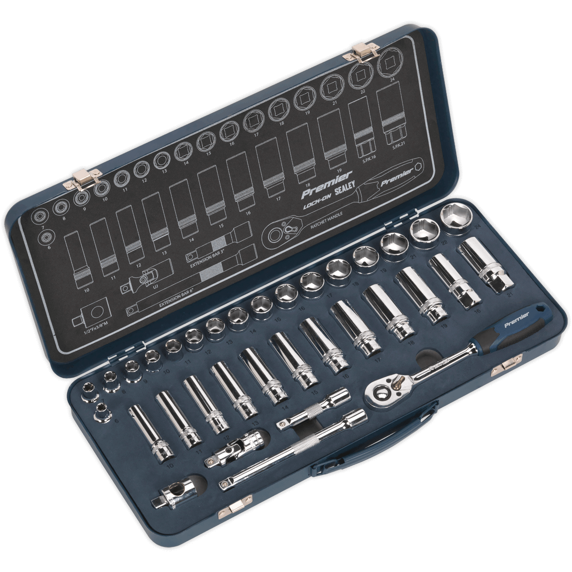 Sealey 34 Piece 3/8" Drive Socket Set 3/8" Price Comparisons | Compare The Build