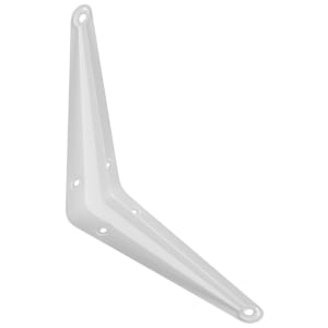 London White Shelf Bracket - 125 x 100mm | Compare The Build