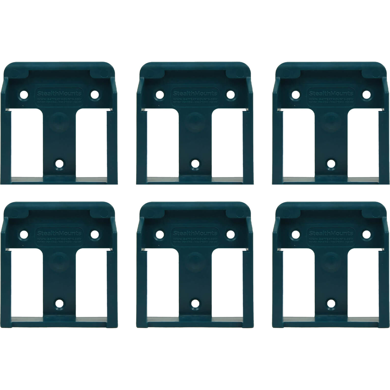 Stealth Mounts 6 Pack Battery Mounts For Makita 18V LXT Batteries Blue | Compare The Build