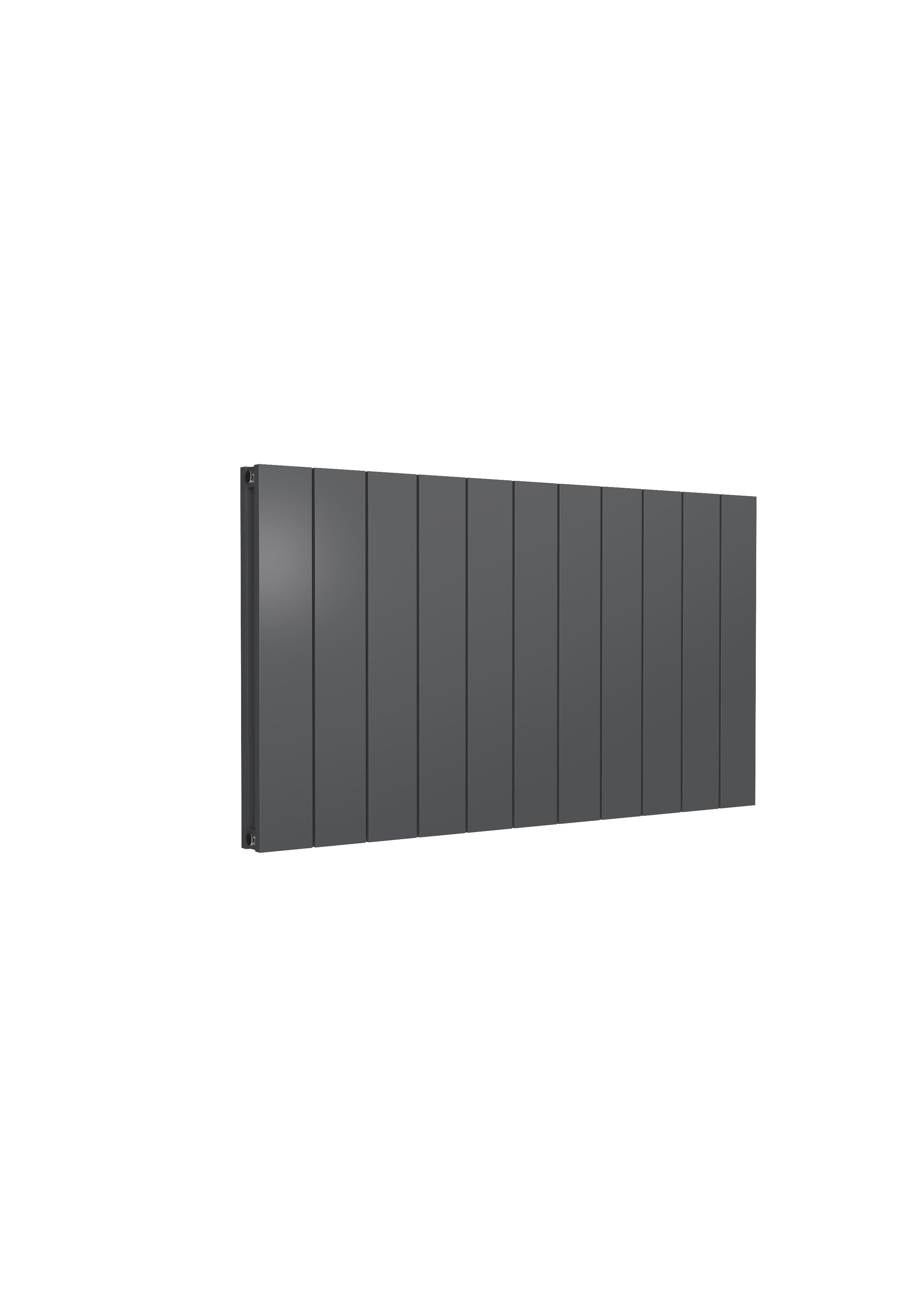 Reina Casina Horizontal Aluminium Designer Radiator, Anthracite, 600mm x 1040mm | Compare The Build