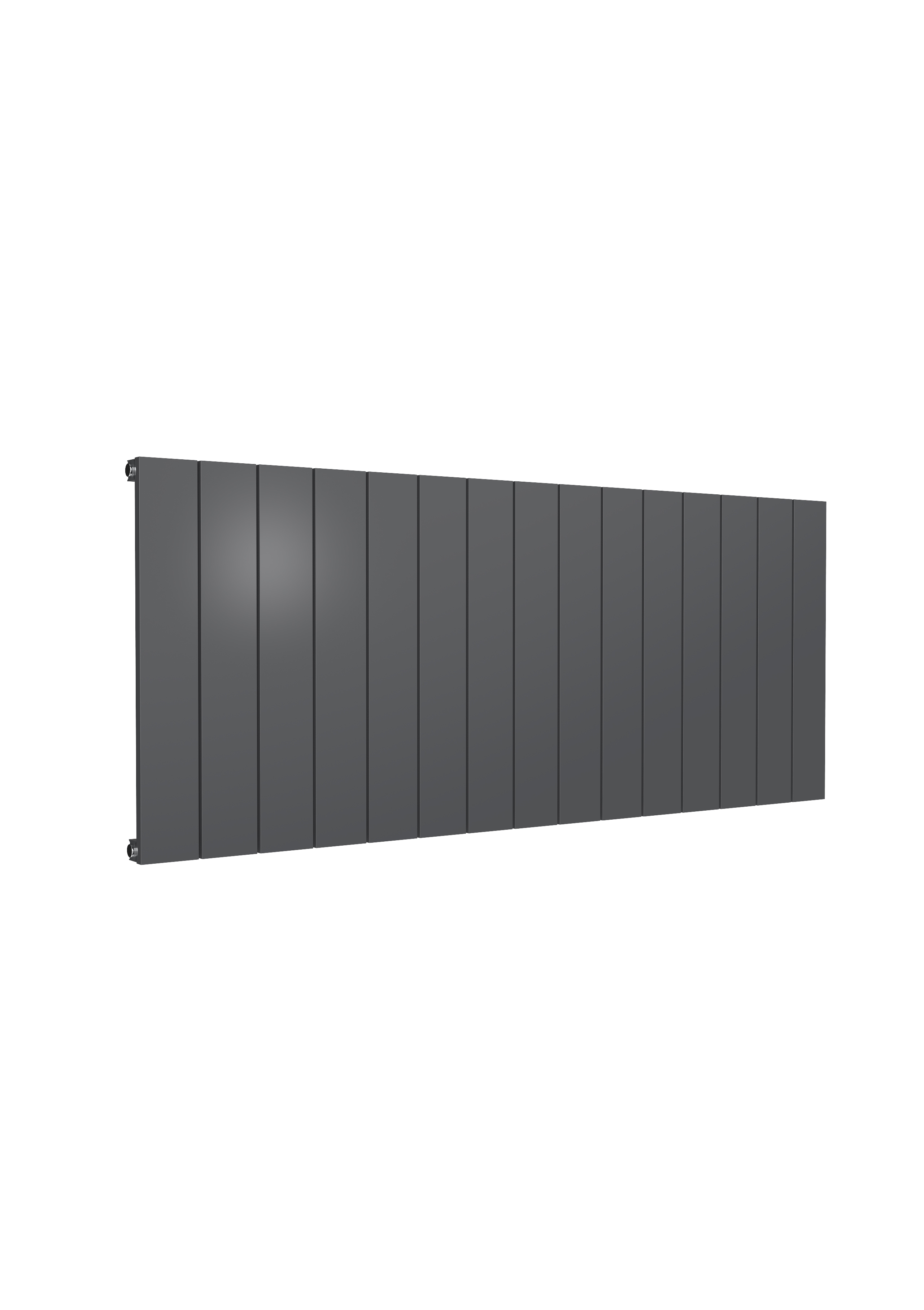 Reina Casina Horizontal Aluminium Designer Radiator, Anthracite, 600mm x 1420mm Price Comparisons | Compare The Build