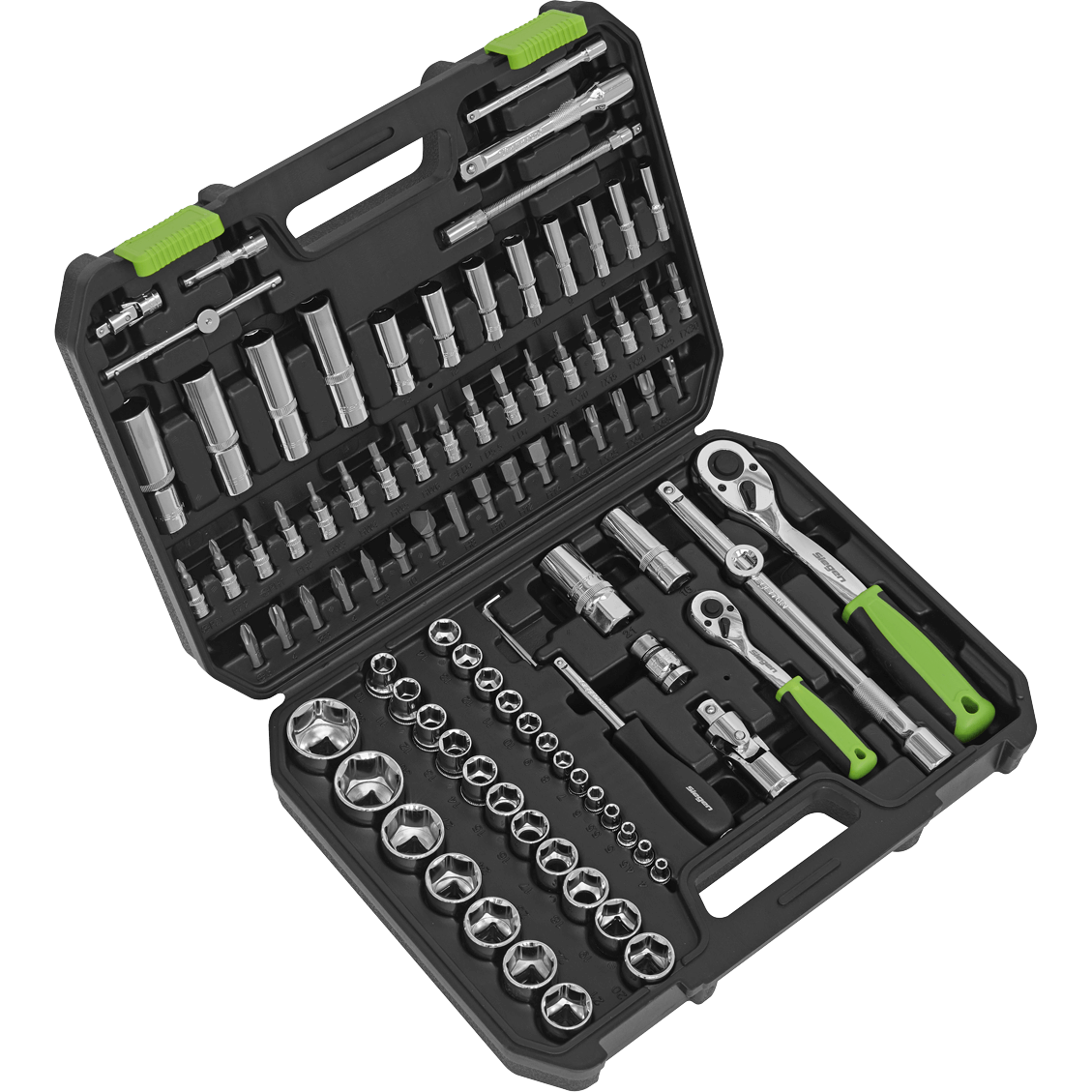 Siegen 94 Piece 1/4" and 1/2" Drive Socket Set Combination Price Comparisons | Compare The Build