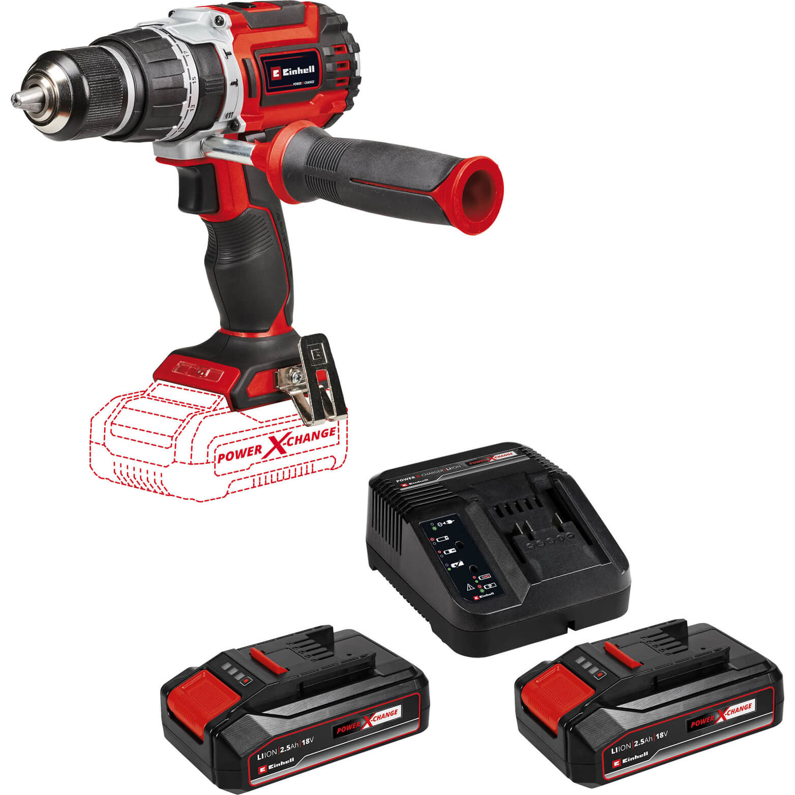 Einhell TP-CD 18/60 Li-i BL 18v Cordless Combi Drill 2 x 2.5ah Li-ion Charger No Case Price Comparisons | Compare The Build