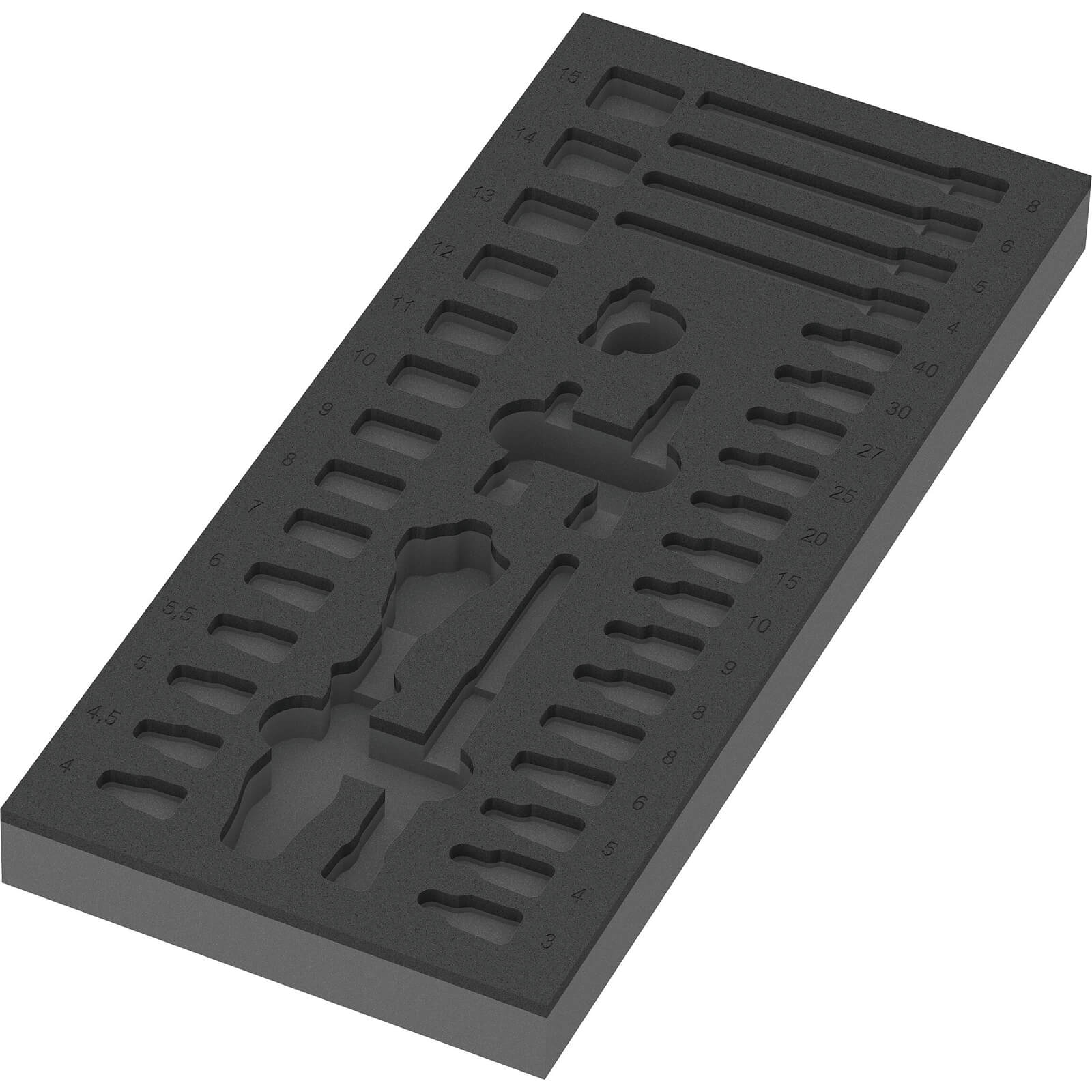 Wera Empty Foam Insert Tray for 9720 1/4" Drive Socket Set Price Comparisons | Compare The Build