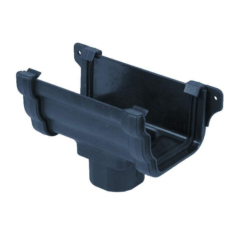 Cast Iron Style OG Plastic Gutter Running Outlet 106mm - Anthracite Grey Cascade BR085CI/AG Price Comparisons | Compare The Build