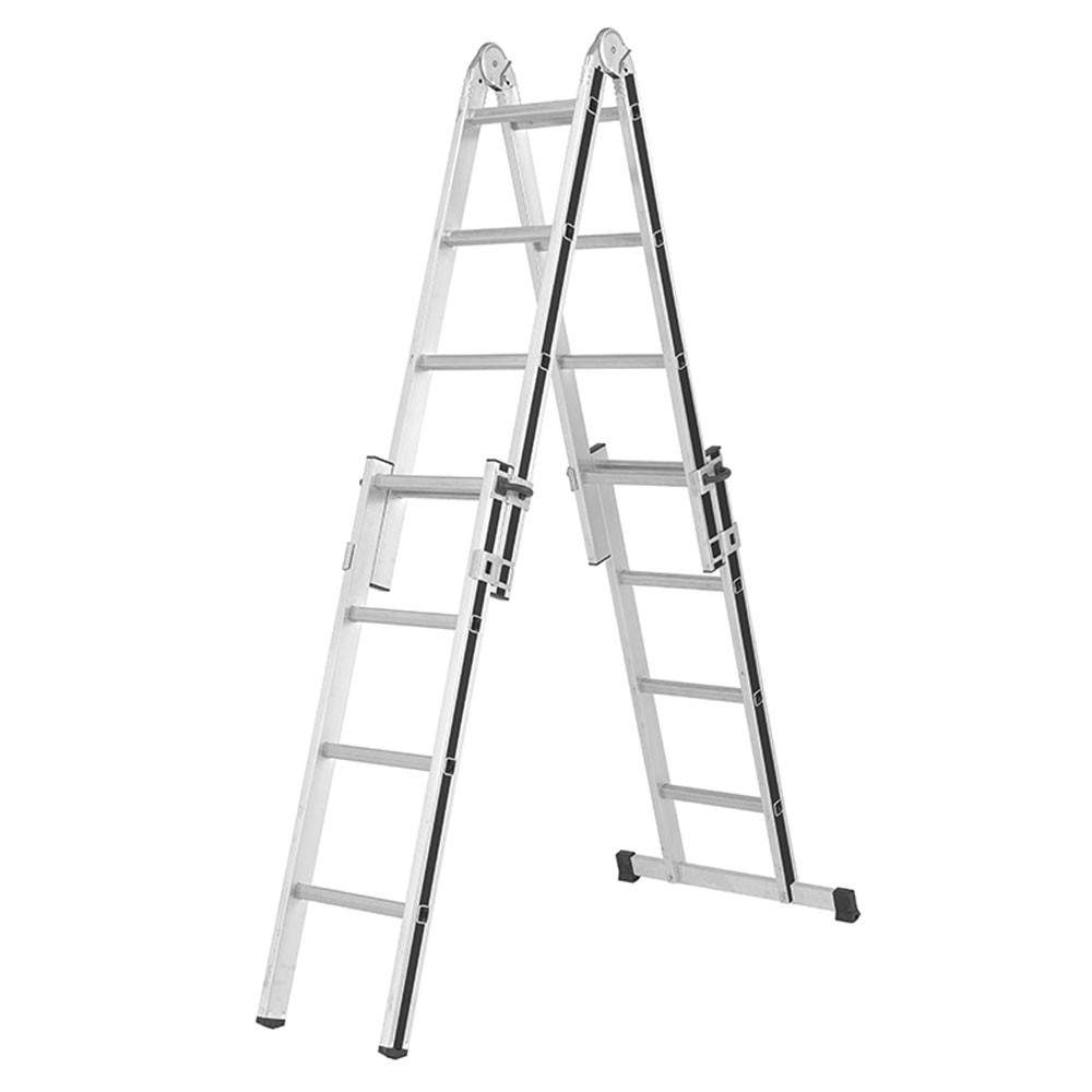 Hymer Black Line Telescopic 4 Section Combination Ladder 1.22m - 4.02m 7006916 Price Comparisons | Compare The Build