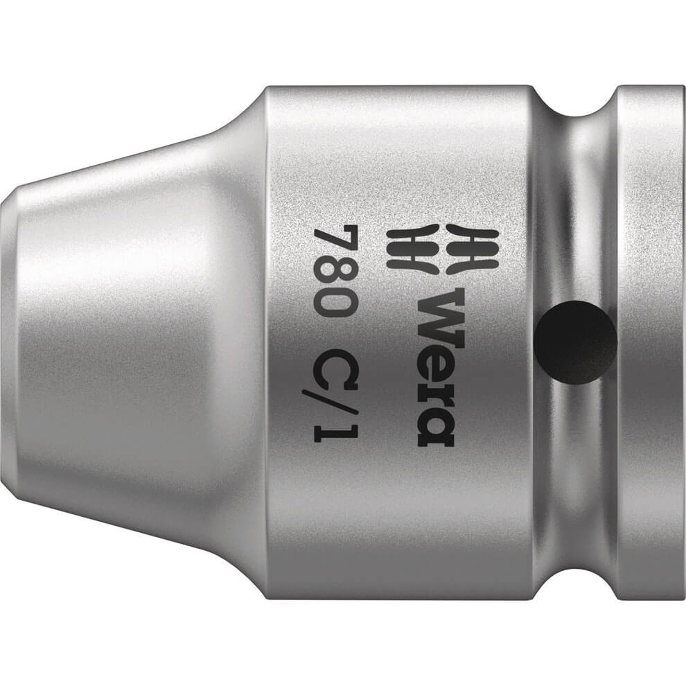 Wera 780C/1S Extra Strong 1/2" Square Drive to 1/4" Hex Screwdriver Bit Holder 1/2" Price Comparisons | Compare The Build