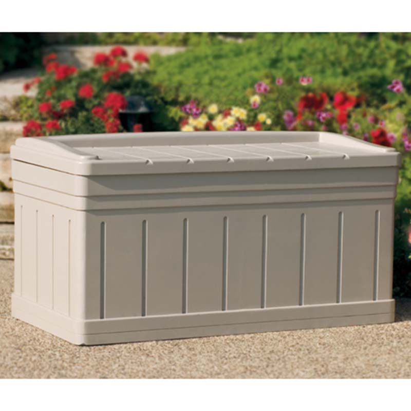4'5 x 2'5 Suncast Resin Deck Box With Seat - Plastic Garden Storage Price Comparisons | Compare The Build