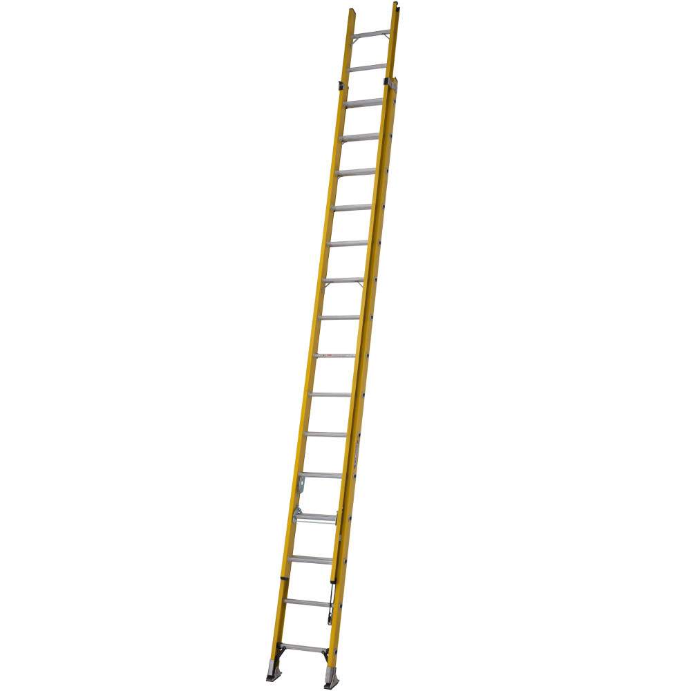 Werner 4.5m Alflo Trade Fibreglass Extension Ladder - BS EN131 77545 Price Comparisons | Compare The Build