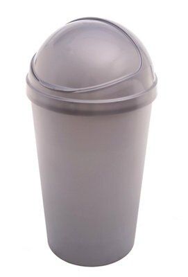 Curver Bullet Bin Grey Plastic Circular Kitchen Bin, 50L | Compare The Build