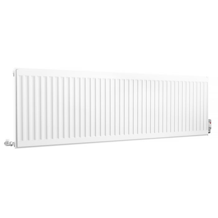 Kartell K-Rad Compact Horizontal Radiator, White, 500mm x 1600mm - Double Panel, Single Convector Price Comparisons | Compare The Build