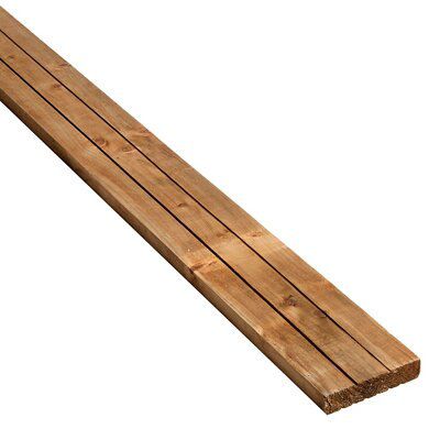 Value Spruce Deck Board (L)2.4M (W)120mm (T)25mm | Compare The Build