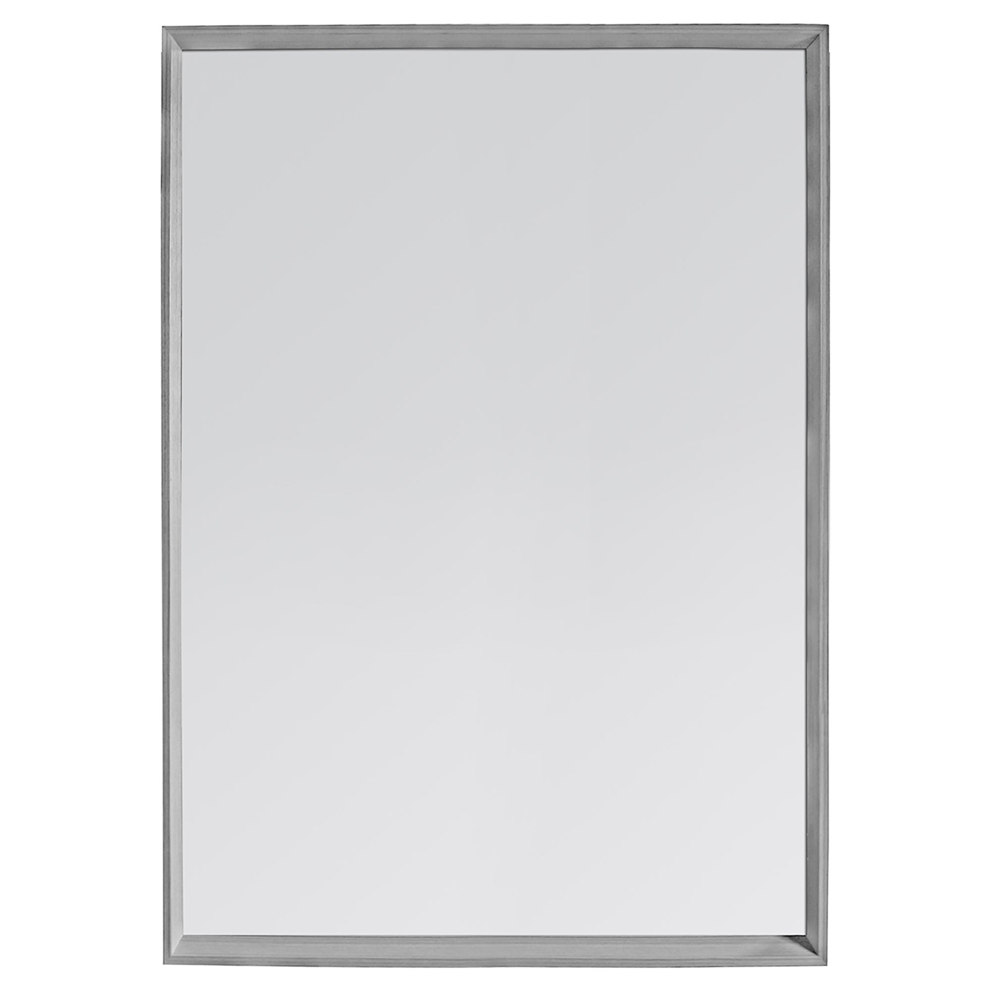 Petra Wall Mirror, Oak 74x105cm Grey Price Comparisons | Compare The Build