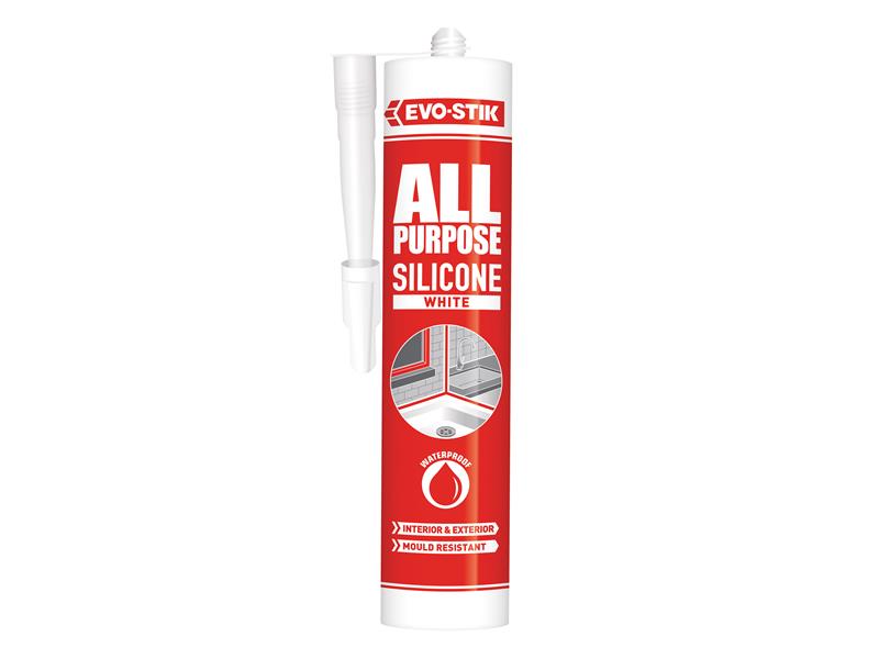 EVO-STIK EVOAPFSSW 112902 All Purpose Flex Silicone Sealant White C20 Price Comparisons | Compare The Build