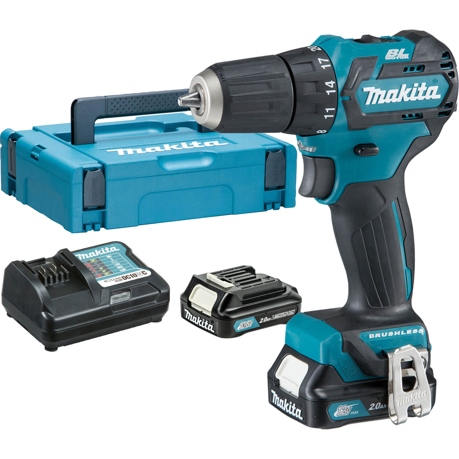 Makita DF332 12v Cordless CXT Brushless Drill Driver 2 x 2ah Li-ion Charger Case Price Comparisons | Compare The Build