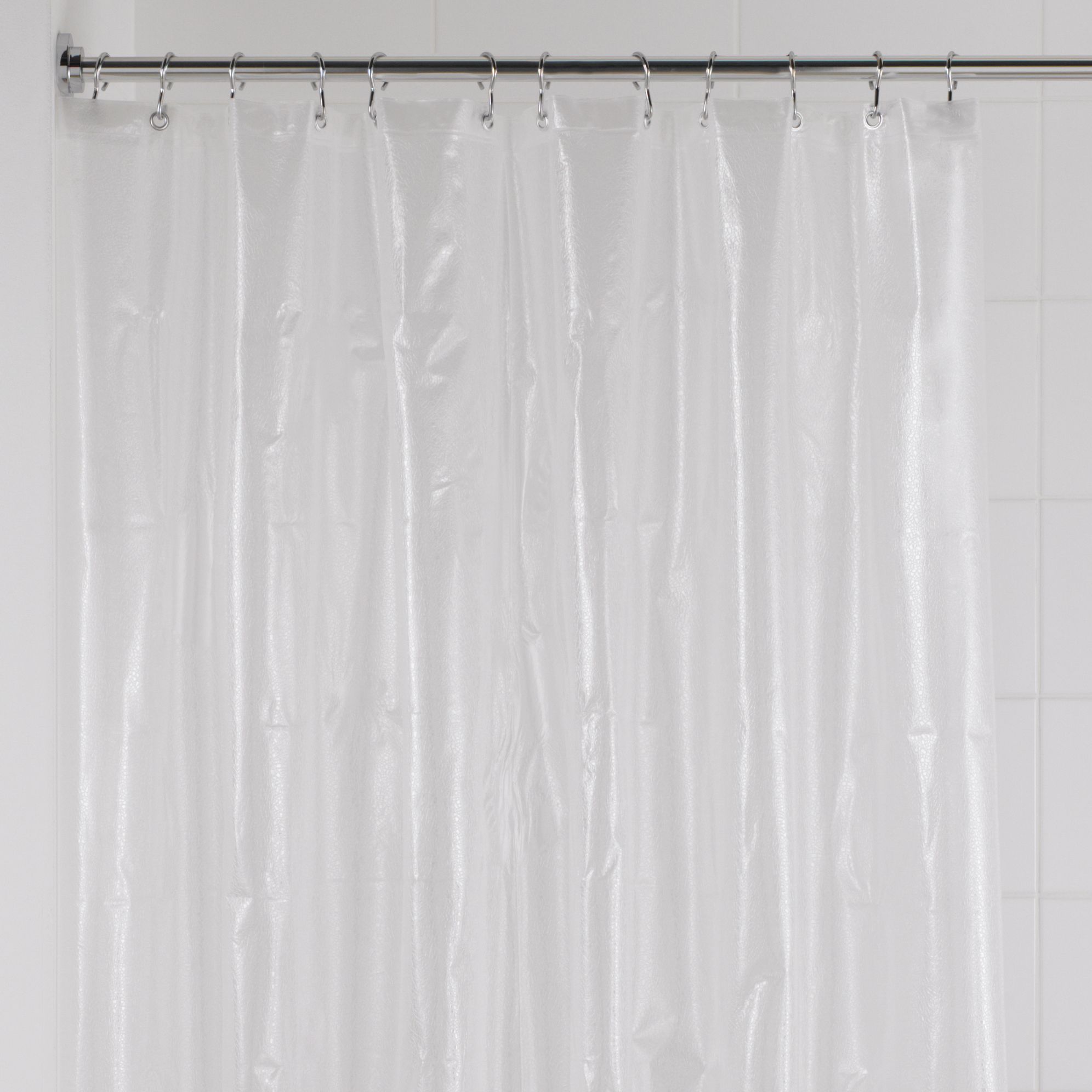 Cooke & Lewis Clear Shatter Shower Curtain With Basket (L)1800 mm Price Comparisons | Compare The Build