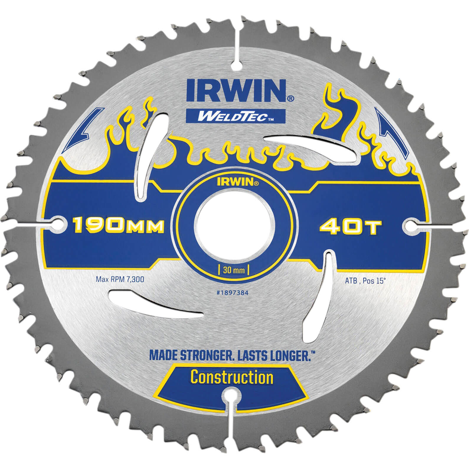 Irwin Weldtec Construction Saw Blade 190mm 40T 30mm Price Comparisons | Compare The Build