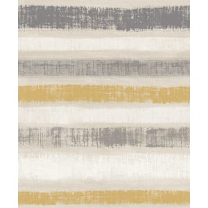 Arthouse Painted Stripe Ochre Wallpaper - 10.05m x 53cm | Compare The Build