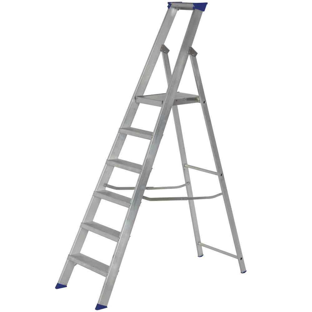 Werner 6 Tread MasterTrade Platform Stepladder - BS 2037 EN131 Professional 7150618 Price Comparisons | Compare The Build