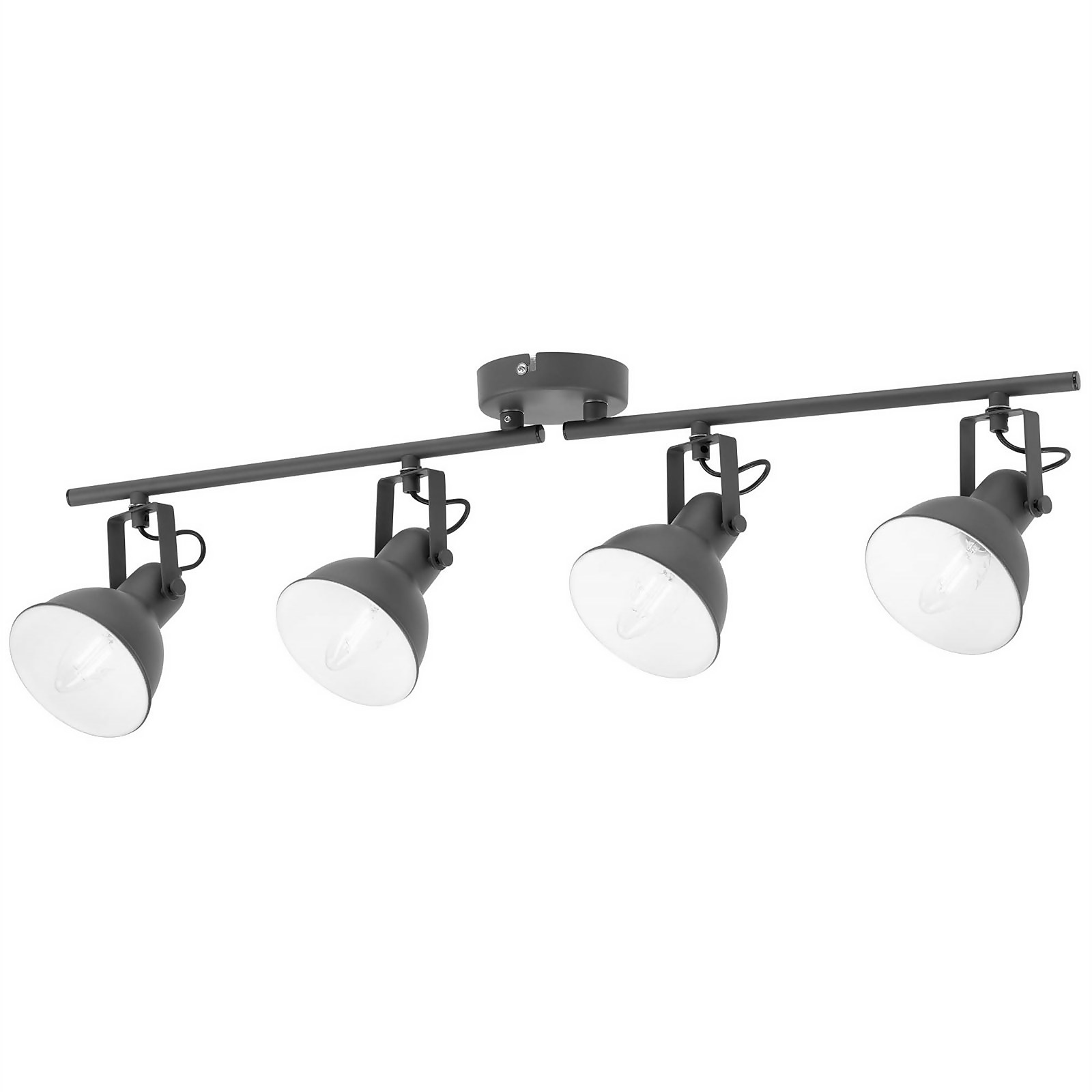 Alfie 4 lamp spotlight, bar, grey Price Comparisons | Compare The Build