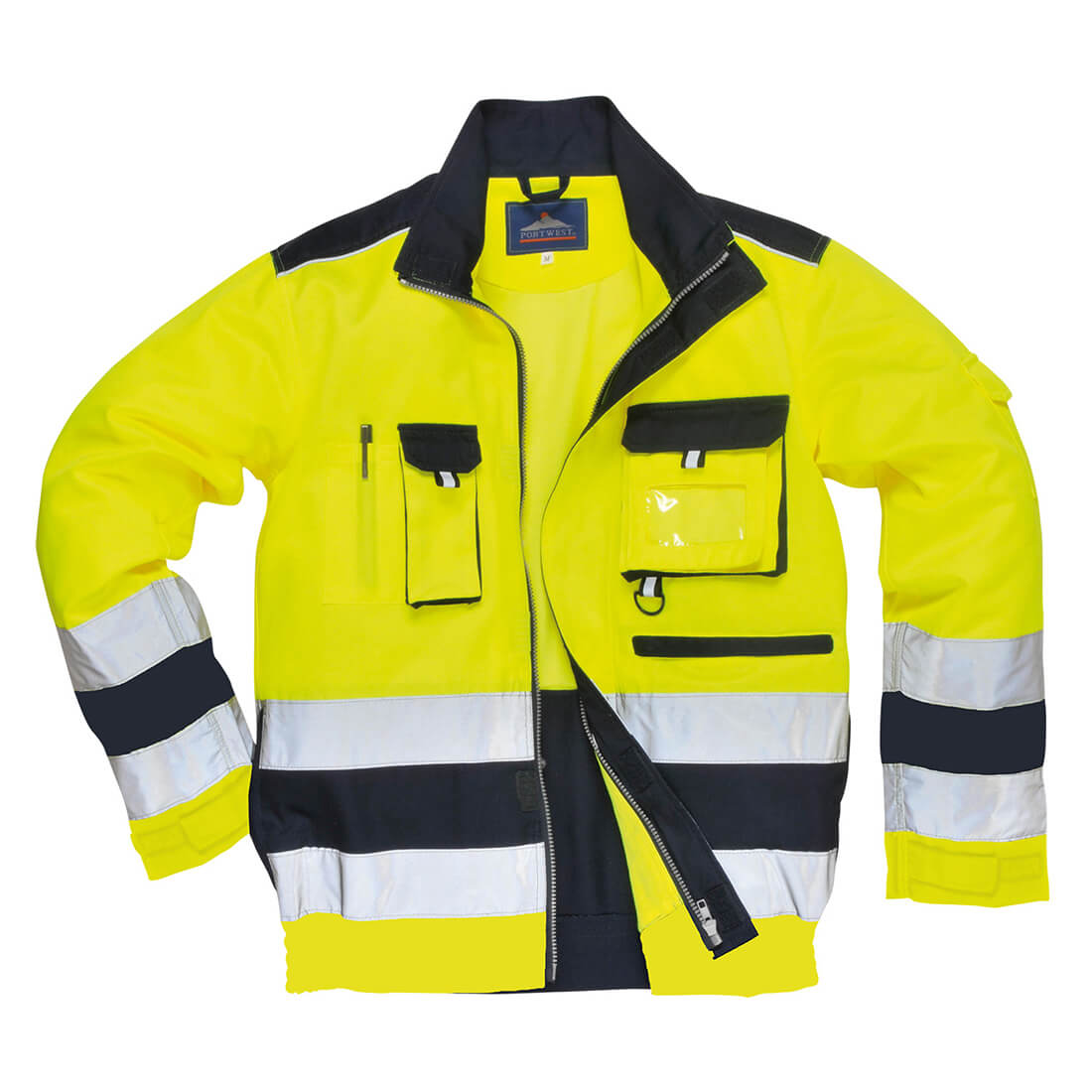 Portwest Lille Hi Vis Jacket Yellow / Navy S Price Comparisons | Compare The Build