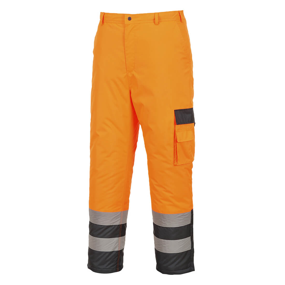 Oxford Weave 300D Class 2 Lined Contrast Hi Vis Breathable Trousers Orange / Navy S Price Comparisons | Compare The Build